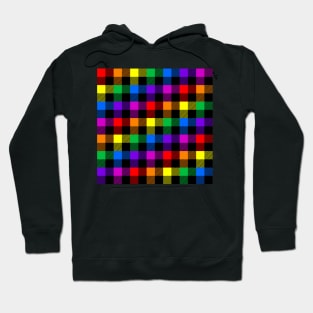 rainbow buffalo plaid Hoodie